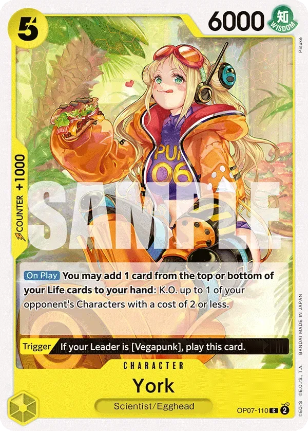 York #OP07-110 500 Years in the Future One Piece card