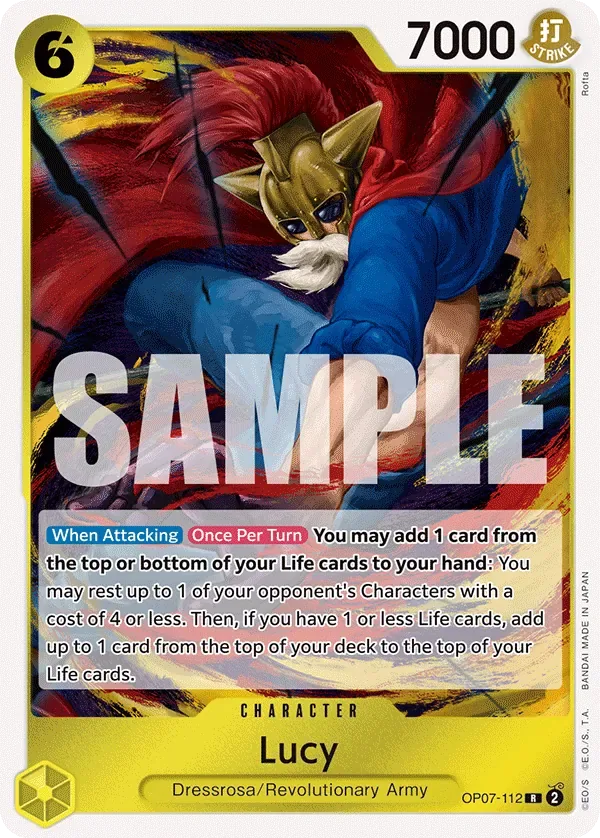 Lucy #OP07-112 500 Years in the Future One Piece card