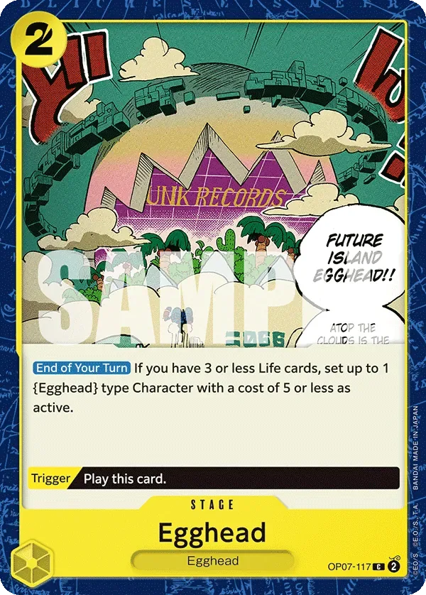Egghead #OP07-117 500 Years in the Future One Piece card