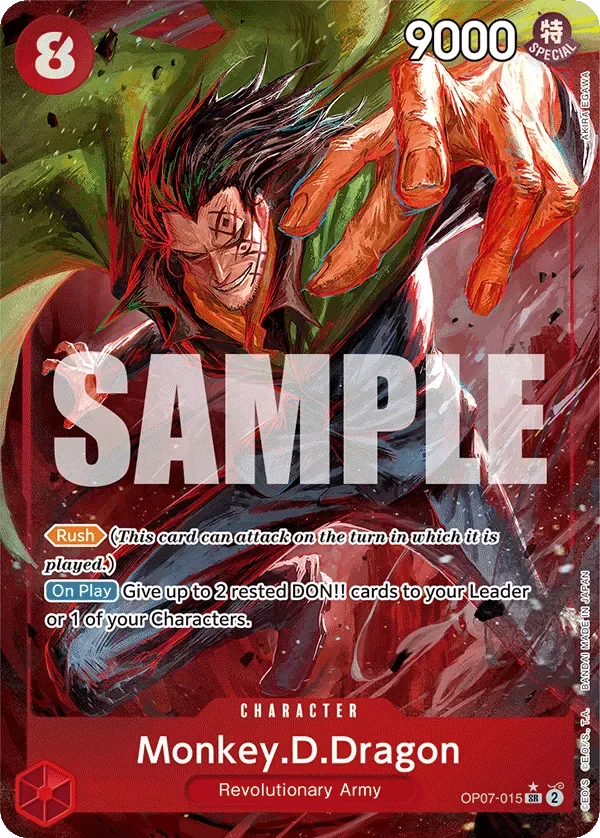 Monkey.D.Dragon #OP07-015 500 Years in the Future One Piece card