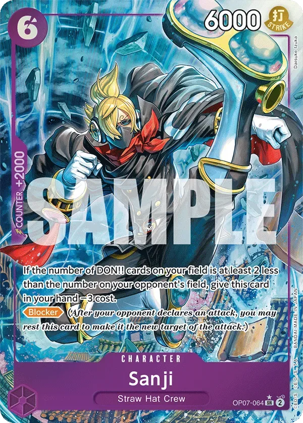 Sanji #OP07-064 500 Years in the Future One Piece card