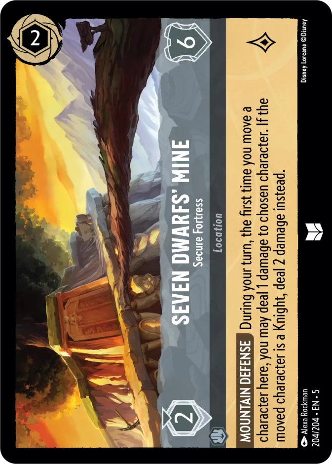Seven Dwarfs' Mine #204 Shimmering Skies Disney Lorcana card