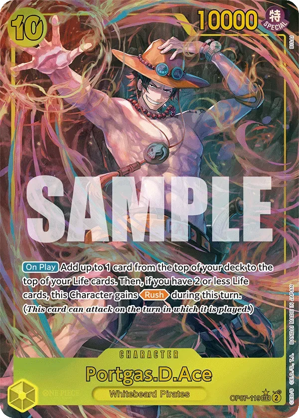 Portgas.D.Ace #OP07-119 500 Years in the Future One Piece card