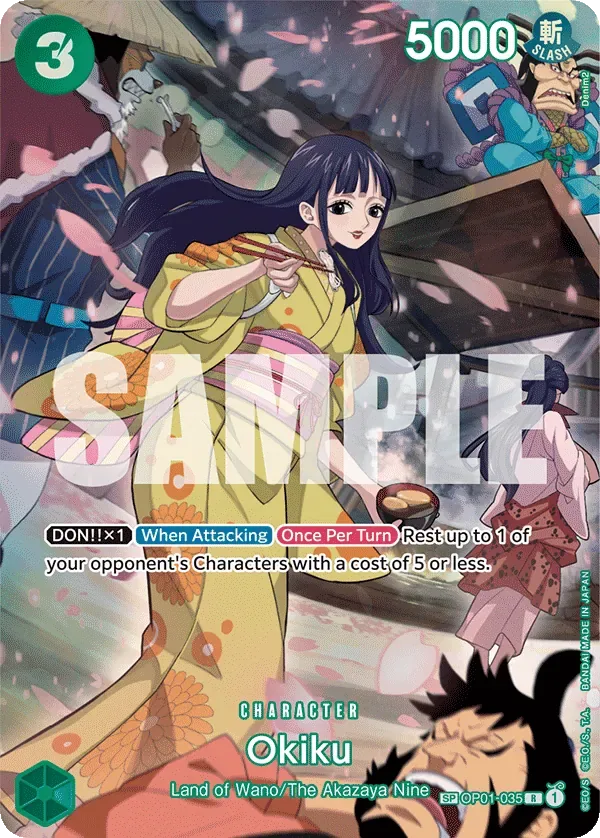 Okiku #OP01-035 500 Years in the Future One Piece card