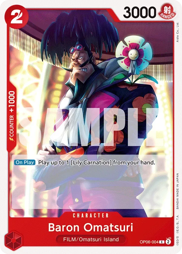 Baron Omatsuri #OP06-004 Wings of the Captain One Piece card