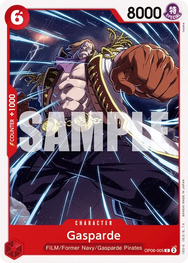 Gasparde #OP06-005 Wings of the Captain One Piece card