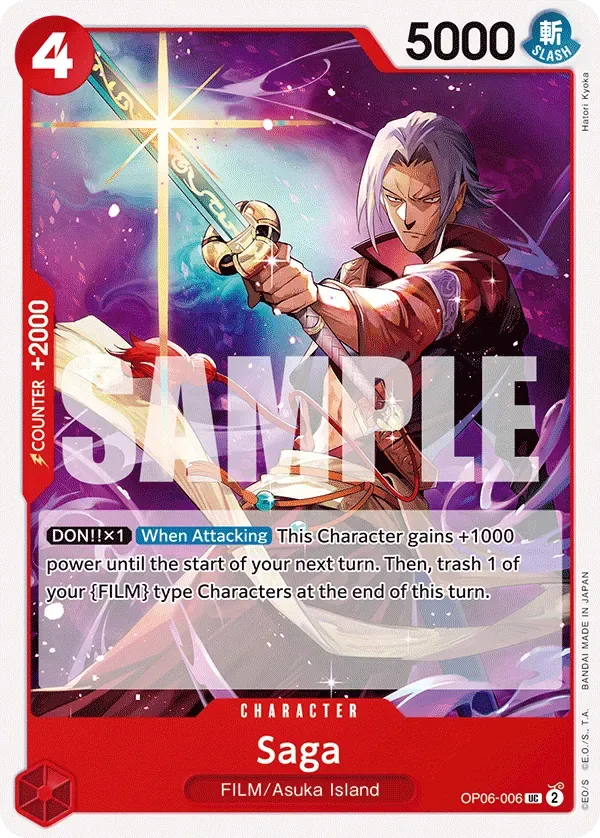 Saga #OP06-006 Wings of the Captain One Piece card