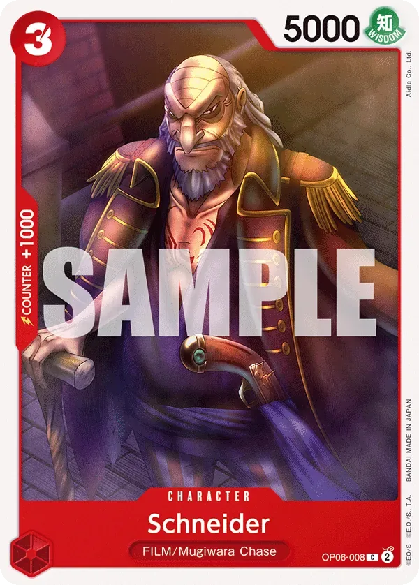 Schneider #OP06-008 Wings of the Captain One Piece card