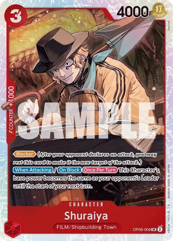 Shuraiya #OP06-009 Wings of the Captain One Piece card