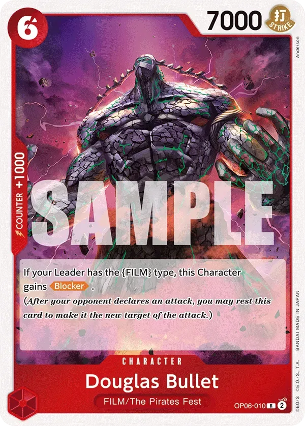 Douglas Bullet #OP06-010 Wings of the Captain One Piece card