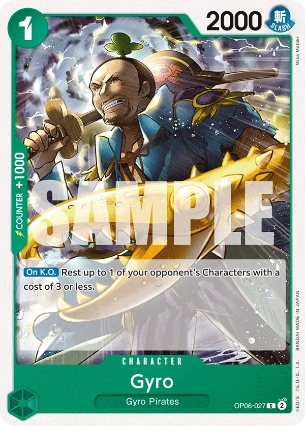 Gyro #OP06-027 Wings of the Captain One Piece card