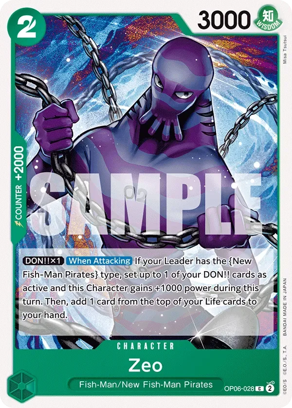 Zeo #OP06-028 Wings of the Captain One Piece card