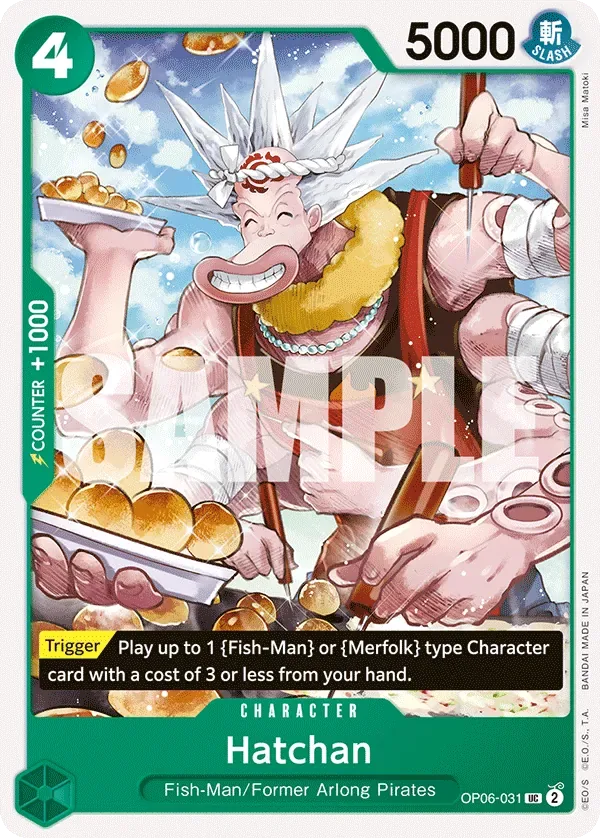 Hatchan #OP06-031 Wings of the Captain One Piece card