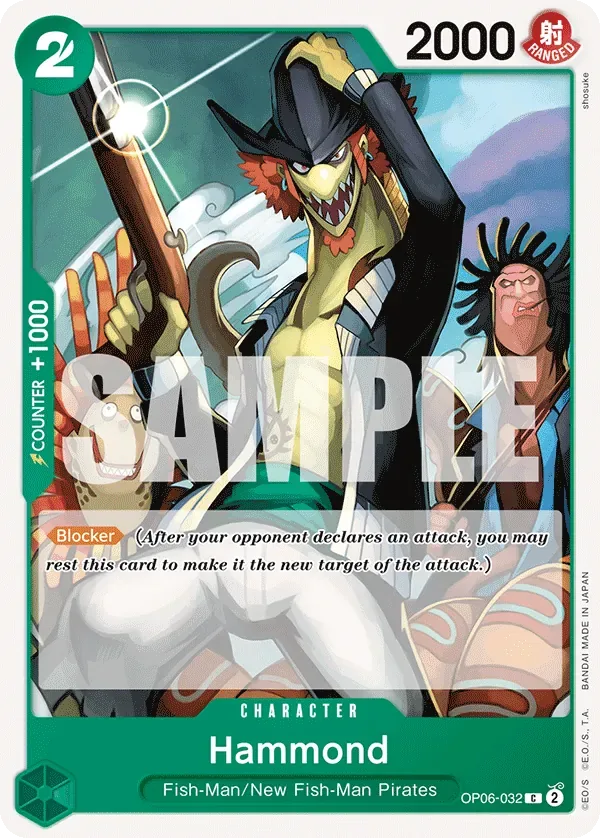 Hammond #OP06-032 Wings of the Captain One Piece card