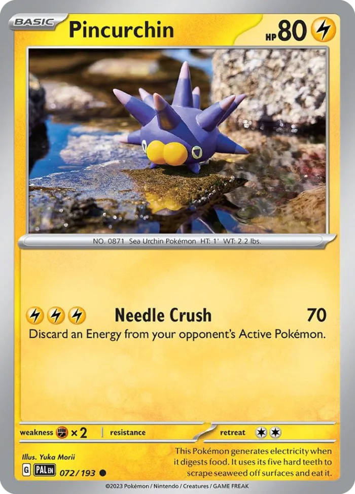 Pincurchin #72 Paldea Evolved Pokemon card