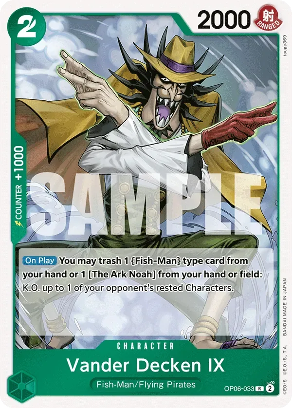 Vander Decken IX #OP06-033 Wings of the Captain One Piece card