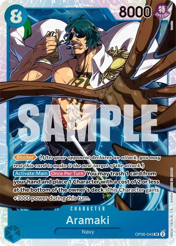Aramaki #OP06-043 Wings of the Captain One Piece card