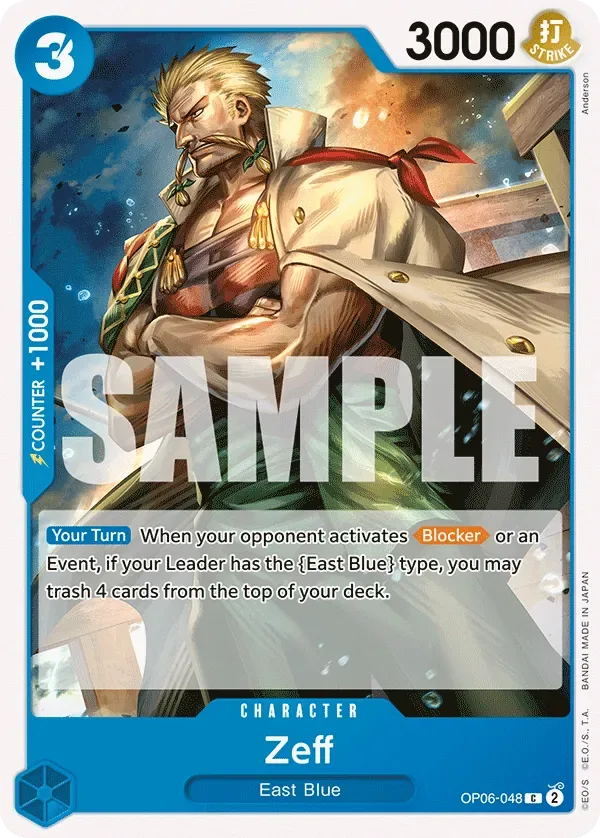 Zeff #OP06-048 Wings of the Captain One Piece card