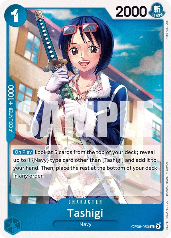 Tashigi #OP06-050 Wings of the Captain One Piece card