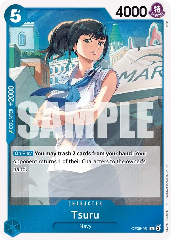 Tsuru #OP06-051 Wings of the Captain One Piece card