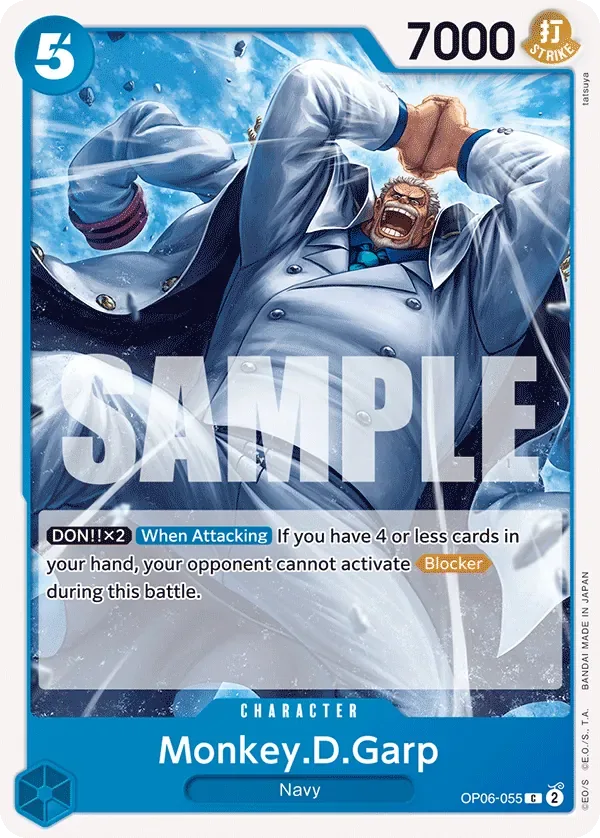 Monkey.D.Garp #OP06-055 Wings of the Captain One Piece card