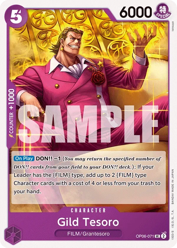 Gild Tesoro #OP06-071 Wings of the Captain One Piece card