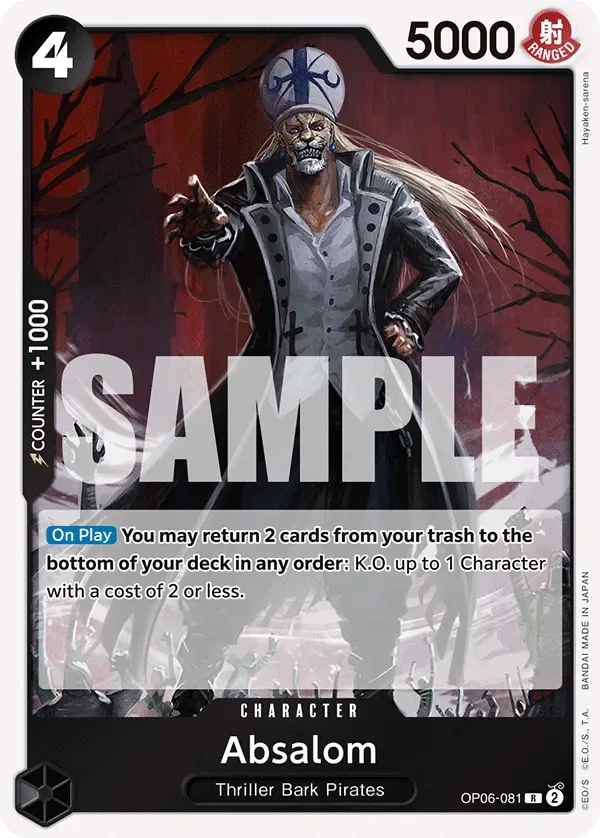 Absalom #OP06-081 Wings of the Captain One Piece card