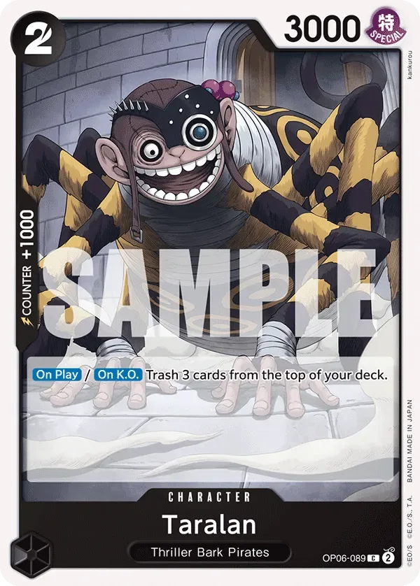 Taralan #OP06-089 Wings of the Captain One Piece card