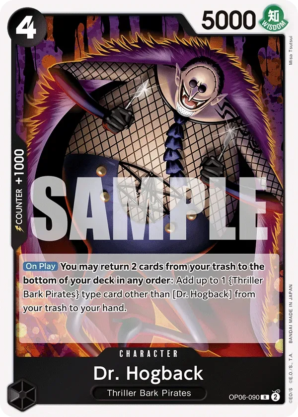 Dr. Hogback #OP06-090 Wings of the Captain One Piece card