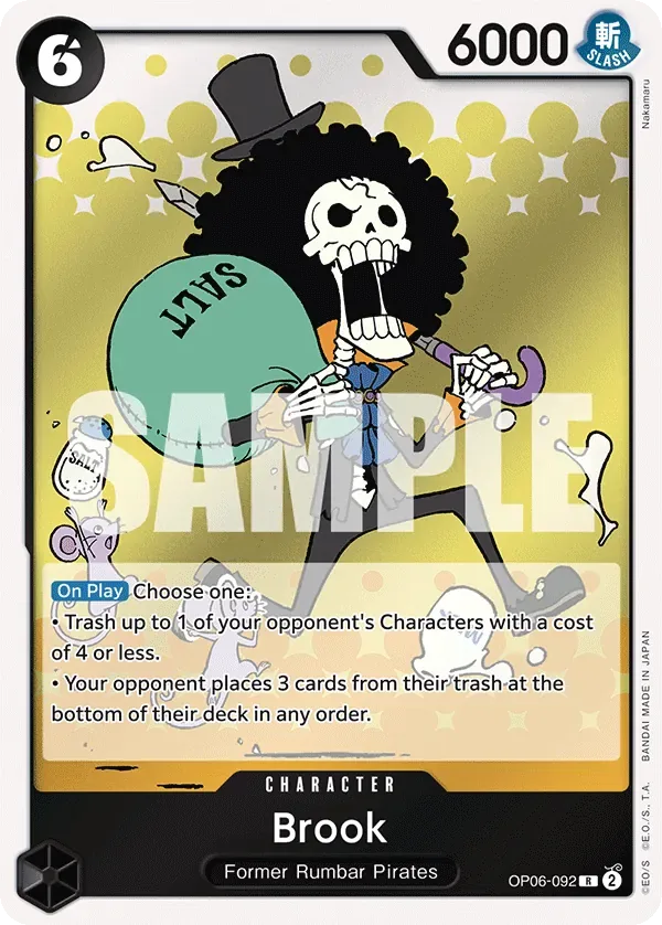 Brook #OP06-092 Wings of the Captain One Piece card