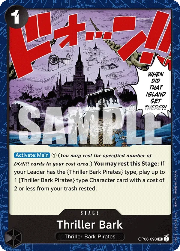 Thriller Bark #OP06-098 Wings of the Captain One Piece card