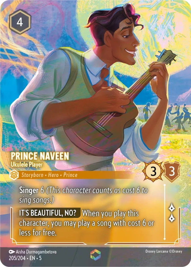 Prince Naveen #205 Shimmering Skies Disney Lorcana card