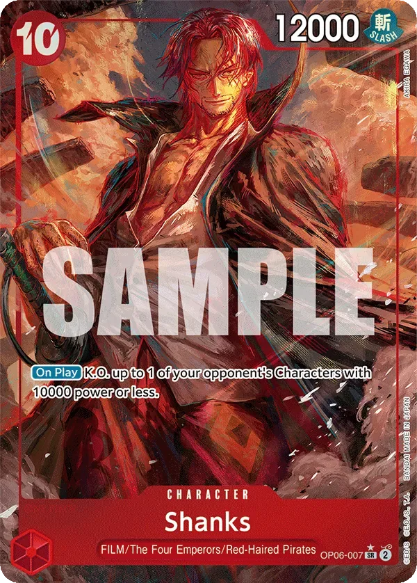 Shanks #OP06-007 Wings of the Captain One Piece card