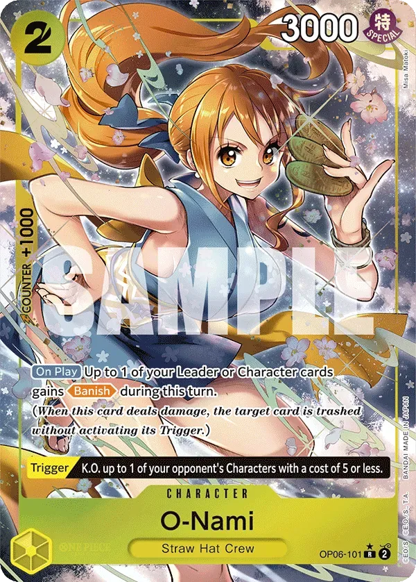O-Nami #OP06-101 Wings of the Captain One Piece card