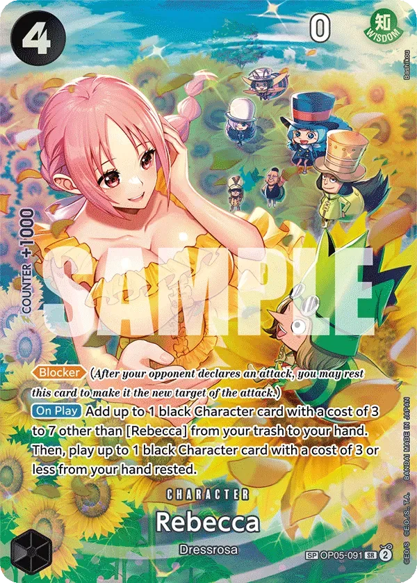 Rebecca #OP05-091 Wings of the Captain One Piece card
