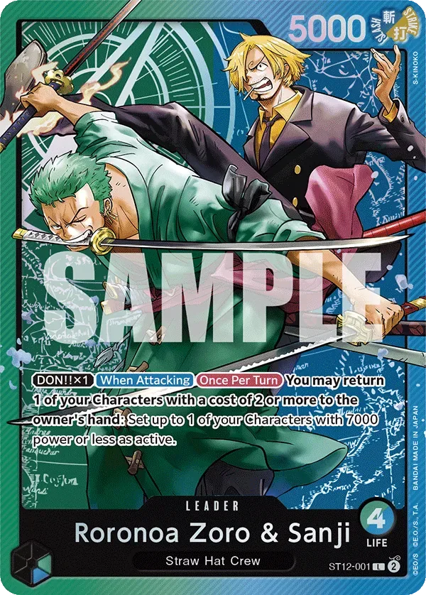 Roronoa Zoro & Sanji #ST12-001 Zoro & Sanji One Piece card