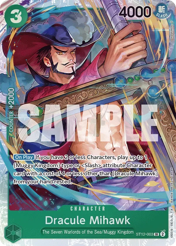 Dracule Mihawk #ST12-003 Zoro & Sanji One Piece card