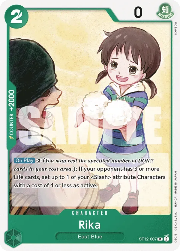 Rika #ST12-007 Zoro & Sanji One Piece card