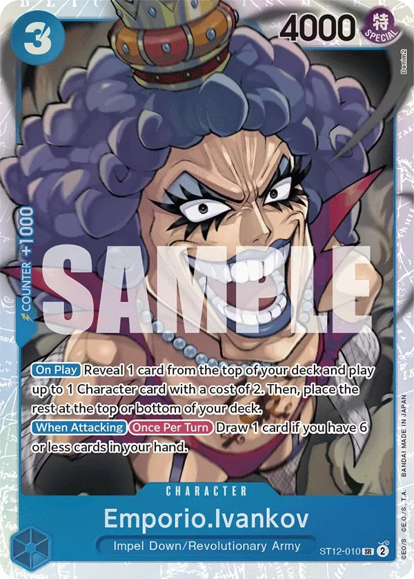 Emporio.Ivankov #ST12-010 Zoro & Sanji One Piece card