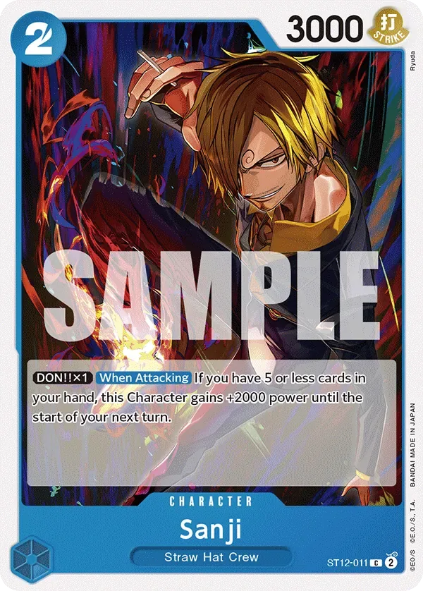 Sanji #ST12-011 Zoro & Sanji One Piece card