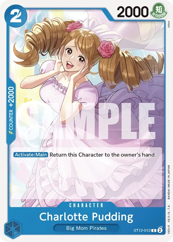 Charlotte Pudding #ST12-012 Zoro & Sanji One Piece card