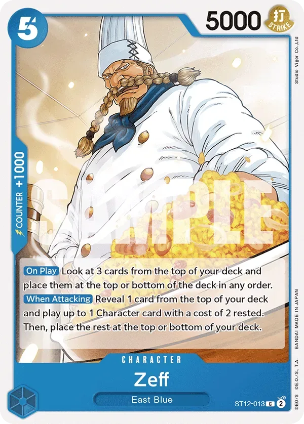 Zeff #ST12-013 Zoro & Sanji One Piece card