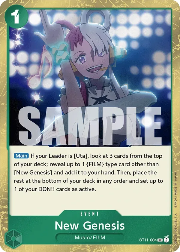 New Genesis #ST11-004 Uta One Piece card
