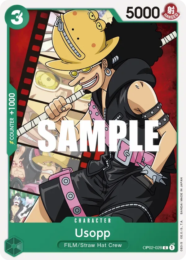 Usopp #OP02-028 Paramount War One Piece card