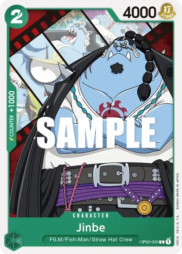 Jinbe #OP02-033 Paramount War One Piece card