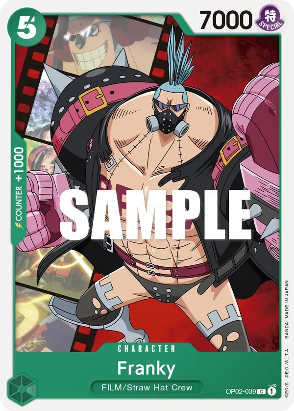 Franky #OP02-039 Paramount War One Piece card