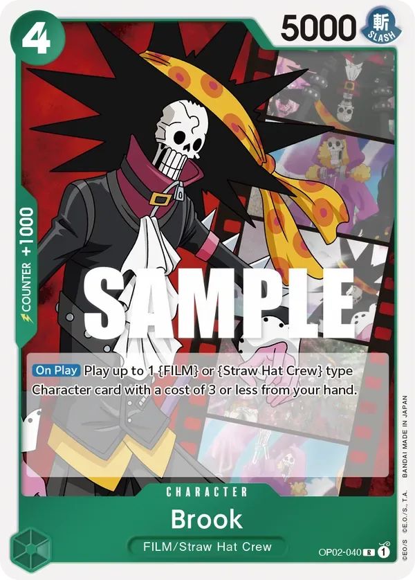Brook #OP02-040 Paramount War One Piece card