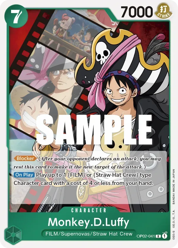 Monkey.D.Luffy #OP02-041 Paramount War One Piece card