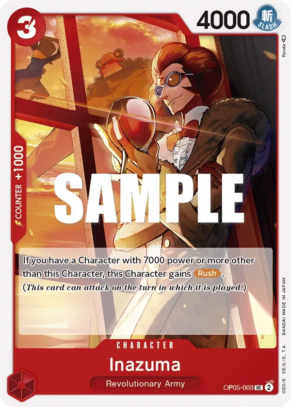 Inazuma #OP05-003 Awakening of the New Era One Piece card