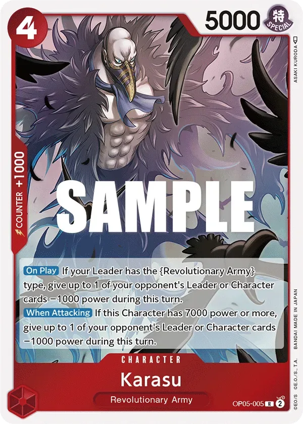 Karasu #OP05-005 Awakening of the New Era One Piece card